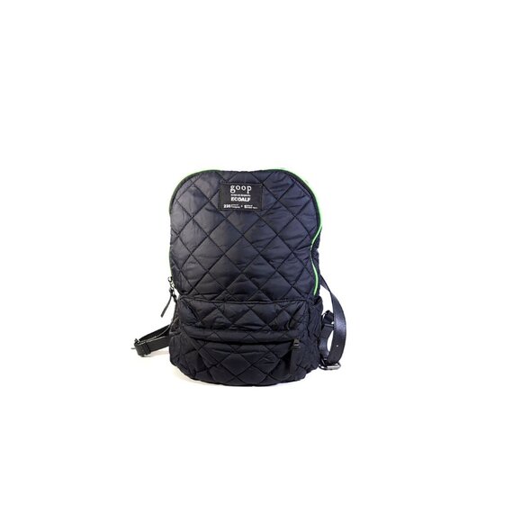 GOOP Brand Gwyneth Paltrow x ECOALF for Goop Quilted Vegan Black Backpack main image 4